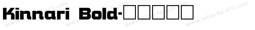 Kinnari Bold字体转换
